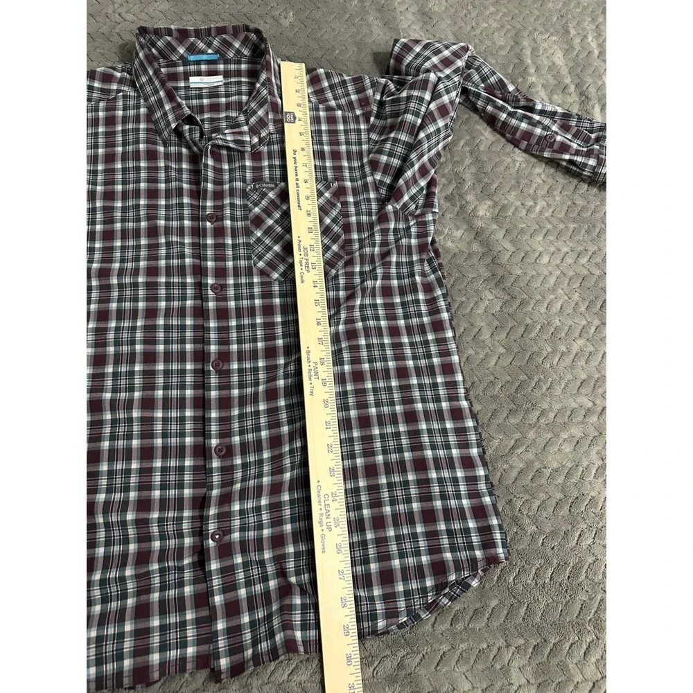 Columbia Mens XL Plaid Button Up Long Sleeve Shirt Casual Outdoor‎ Workwear